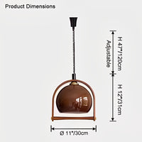 WOMO Dome Glass Rise Fall Pendant Light-WM2934