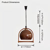 WOMO Dome Glass Rise Fall Pendant Light-WM2934 thumbnail