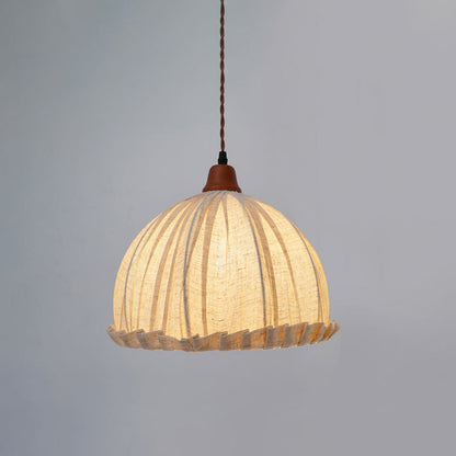 WOMO Dome Linen Pendant Light-WM2939