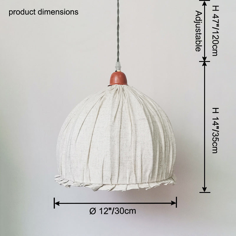 WOMO Dome Linen Pendant Light-WM2939