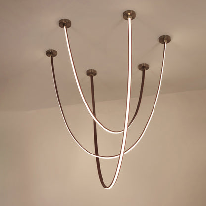 WOMO Leather Led Chandelier-WM2941