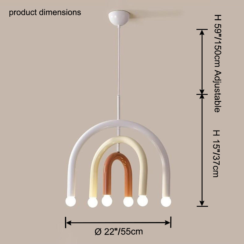 WOMO Rainbow Arc Chandelier-WM2944