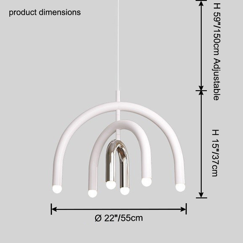 WOMO Rainbow Arc Chandelier-WM2944