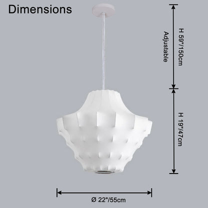 WOMO Japandi Silk Pendant Light-WM2950