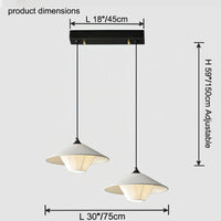WOMO Leather Cone Pendant Light-WM2952