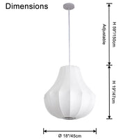 WOMO Japandi Silk Pendant Light-WM2953