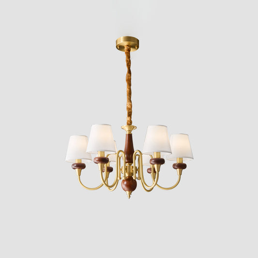 WOMO Fabric Shaded Chandelier-WM2954