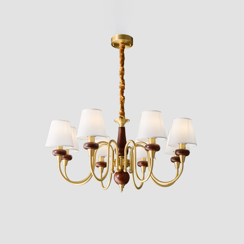 WOMO Fabric Shaded Chandelier-WM2954