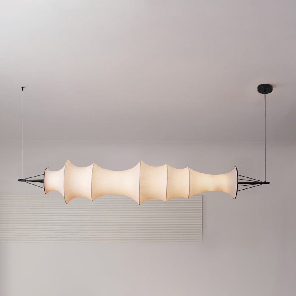 WOMO Fabric Linear Pendant Light-WM2956