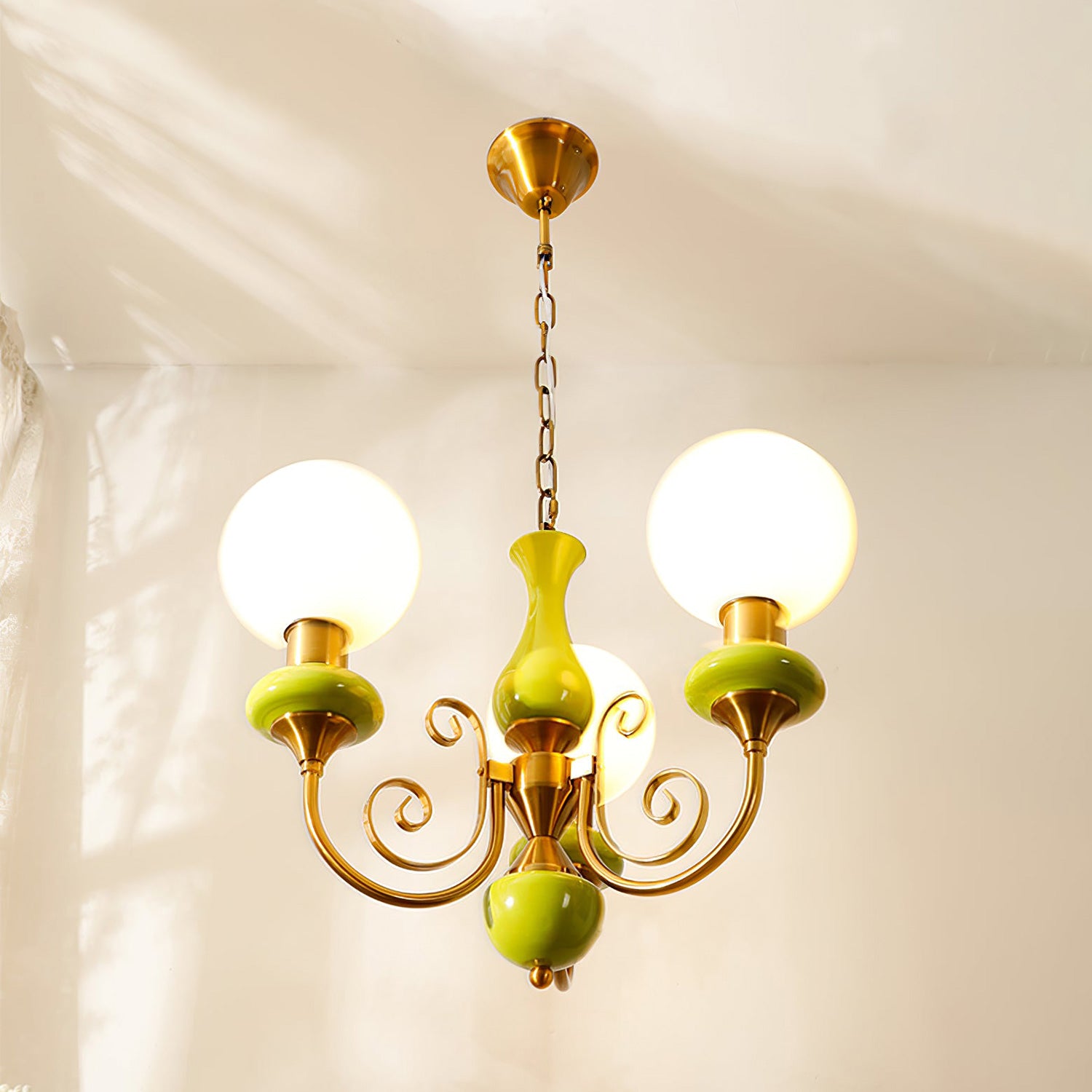 WOMO Glass Globe French Chandelier-WM2958