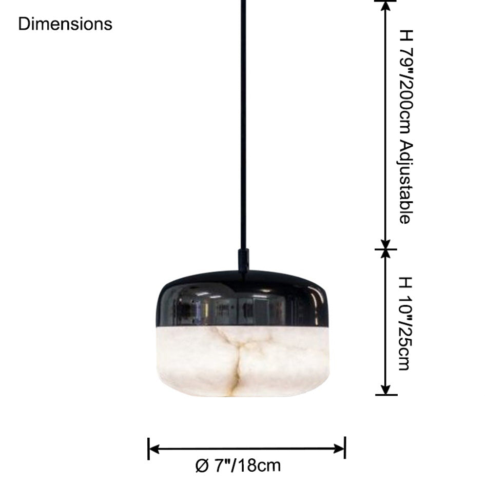 WOMO Alabaster Round Pendant Light-WM2959