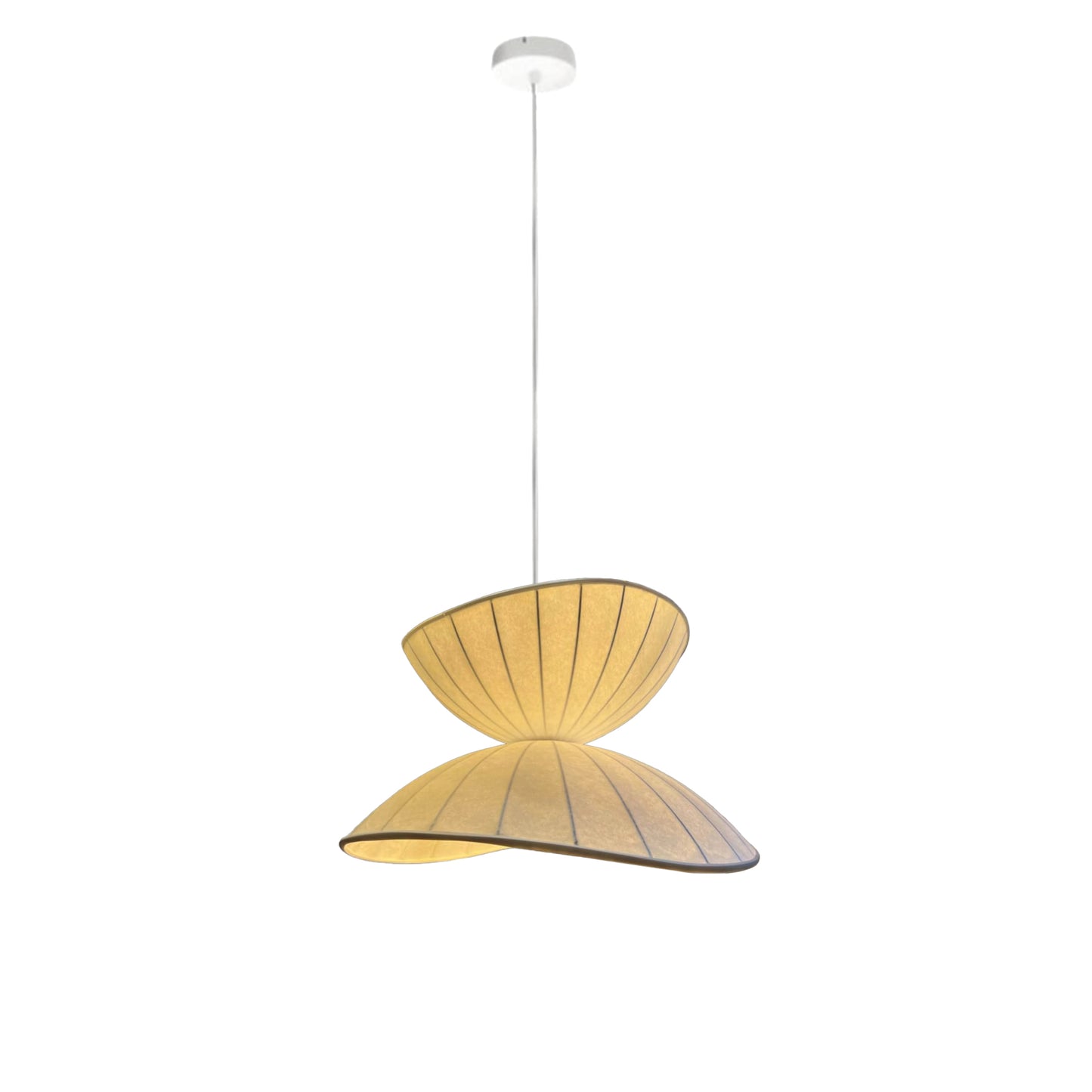 WOMO Unique Japandi Silk Pendant Light-WM2961