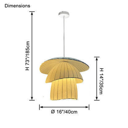 WOMO Japandi Coir Silk Pendant Light-WM2963