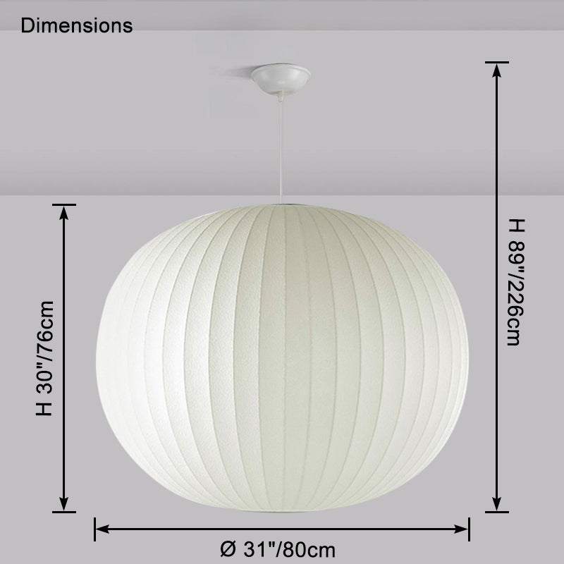 WOMO Globe Silk Pendant Light-WM2964