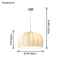 WOMO Cap Silk Pendant Light-WM2967