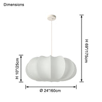 WOMO Pumpkin Silk Pendant Light-WM2968