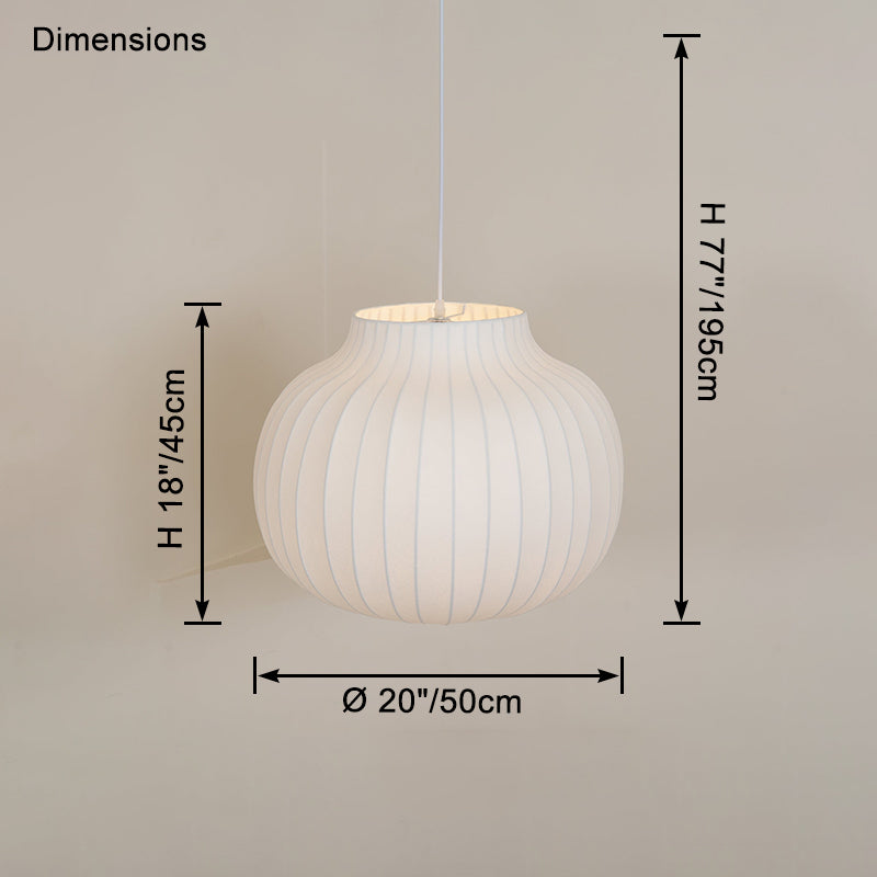 WOMO Urn Silk Pendant Light-WM2969