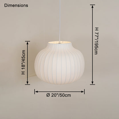 WOMO Urn Silk Pendant Light-WM2969