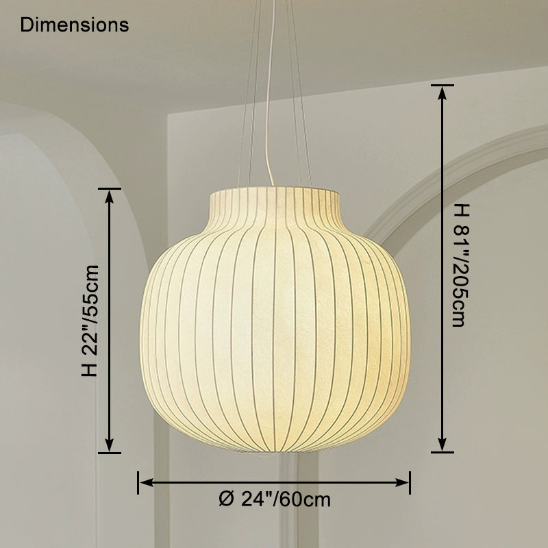 WOMO Urn Silk Pendant Light-WM2969