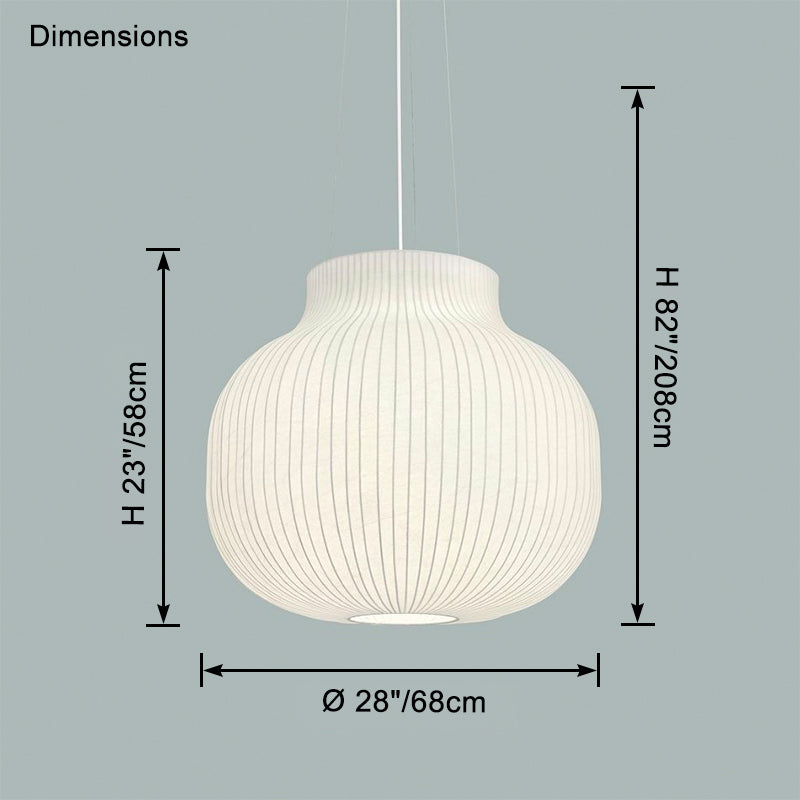 WOMO Urn Silk Pendant Light-WM2969