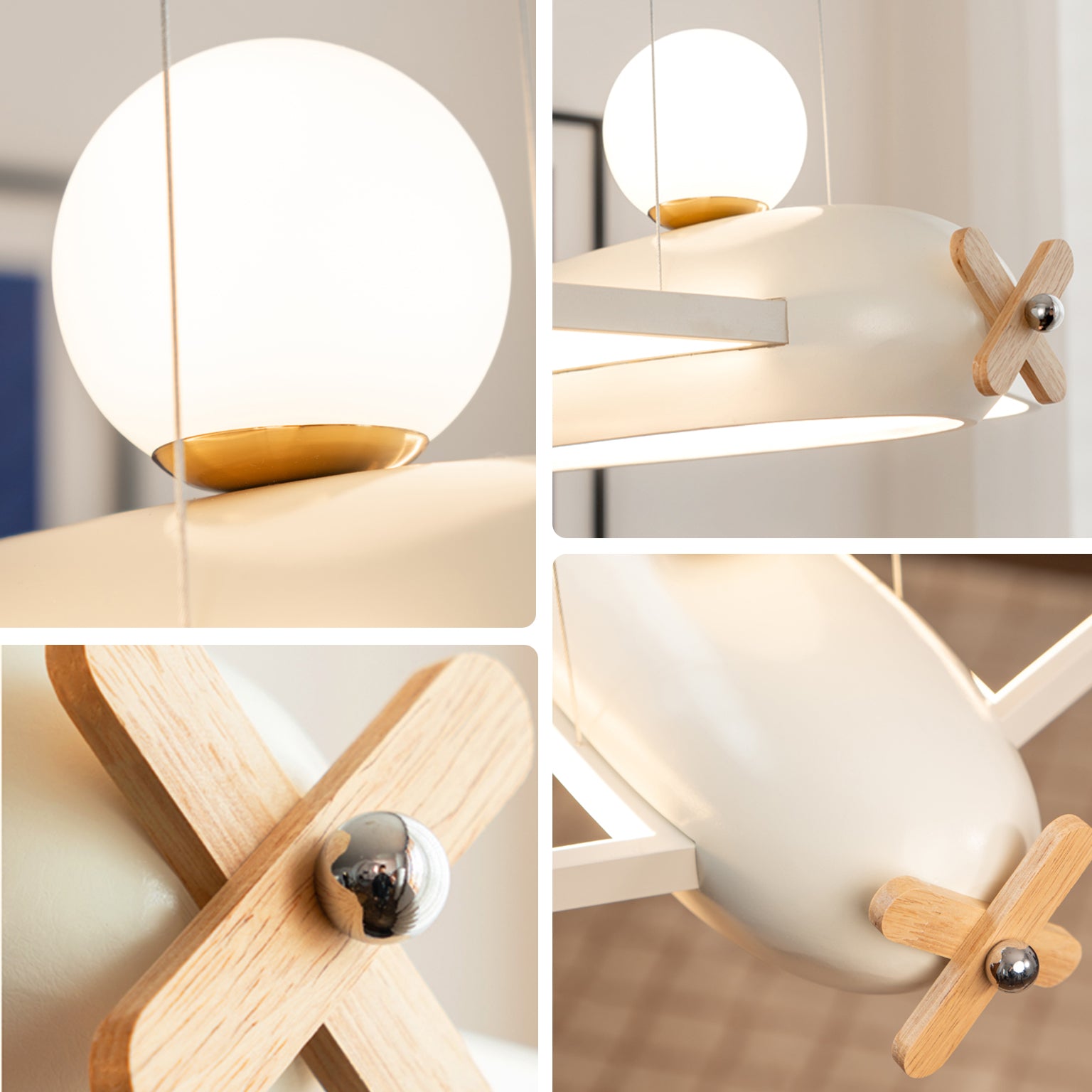 WOMO Children Airplane Pendant Light-WM2981