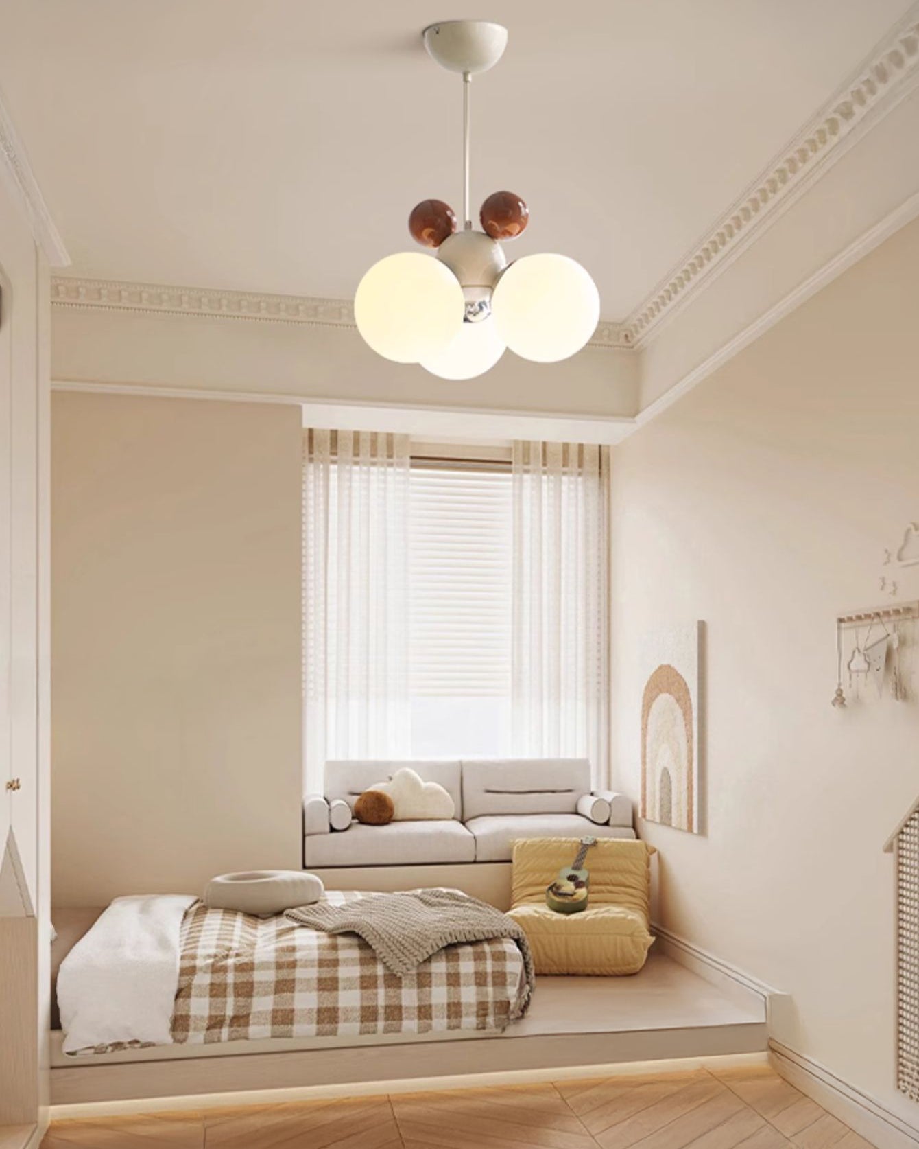 WOMO Glass Globe Pendant Light-WM2982