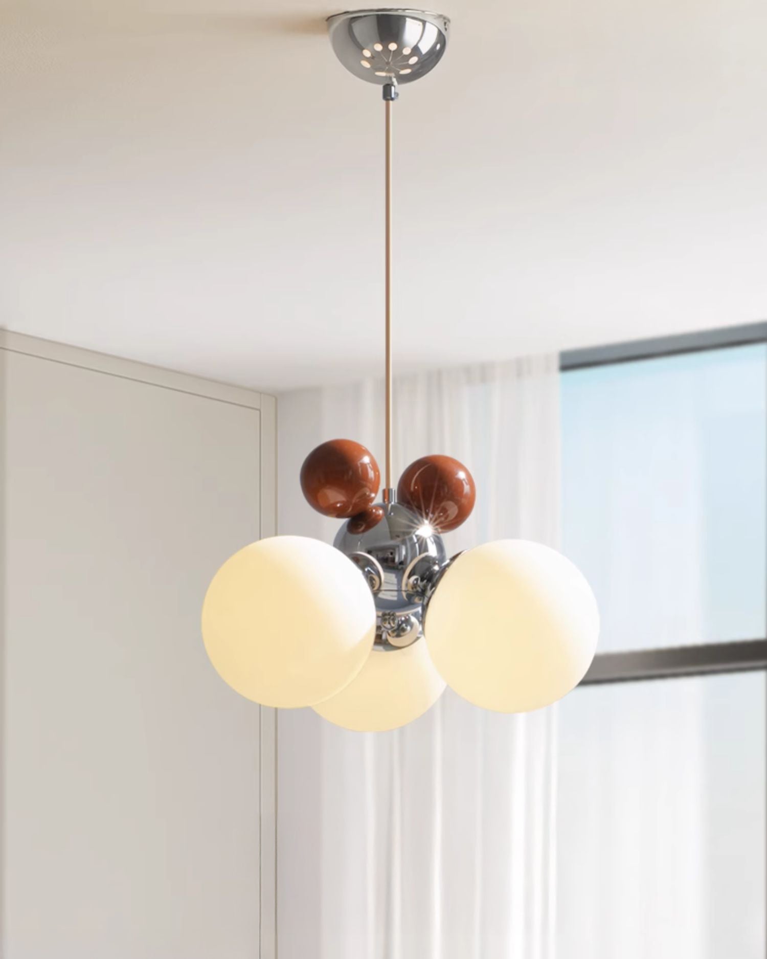 WOMO Glass Globe Pendant Light-WM2982