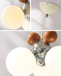 WOMO Glass Globe Pendant Light-WM2982