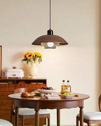 WOMO Walnut Dome Pendant Light-WM2983