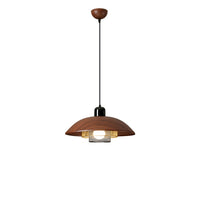 WOMO Walnut Dome Pendant Light-WM2983