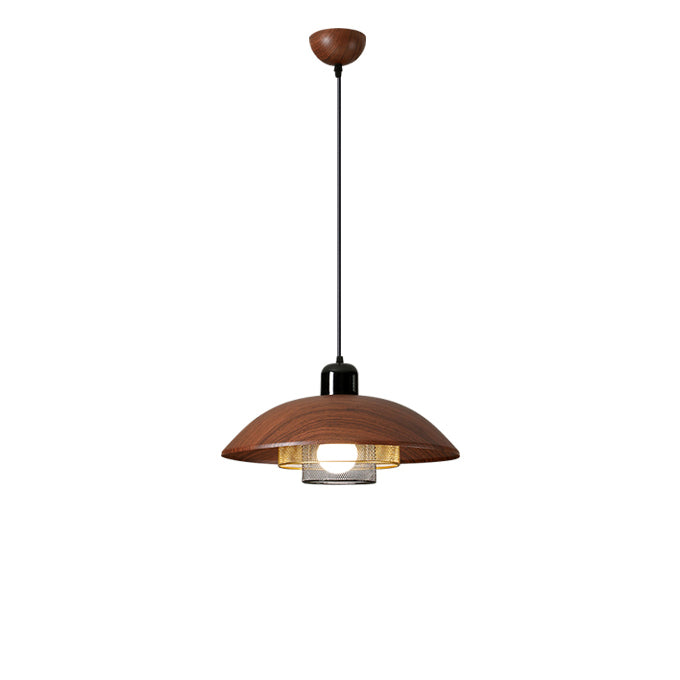 WOMO Walnut Dome Pendant Light-WM2983