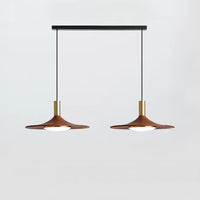 WOMO Walnut Cone Disc Pendant Light-WM2986