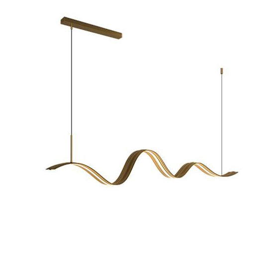WOMO Minimalist Wavy Linear Pendant Light-WM2990
