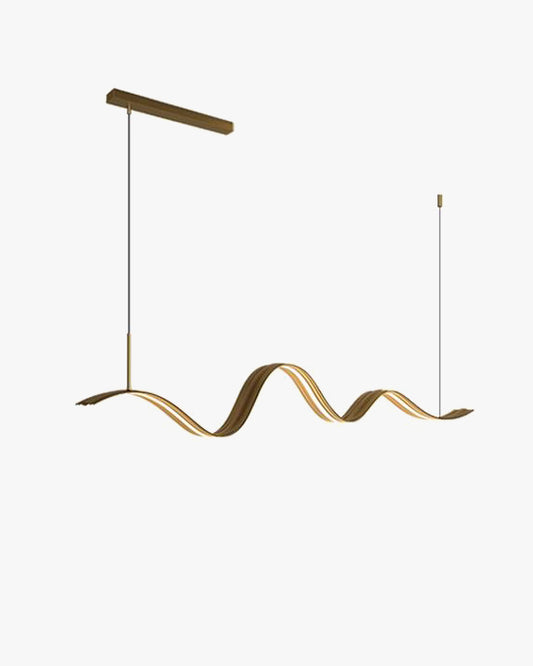 WOMO Minimalist Wavy Linear Pendant Light-WM2990