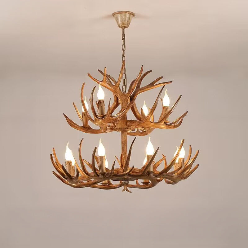 WOMO Resin Antler Chandelier-WM2991