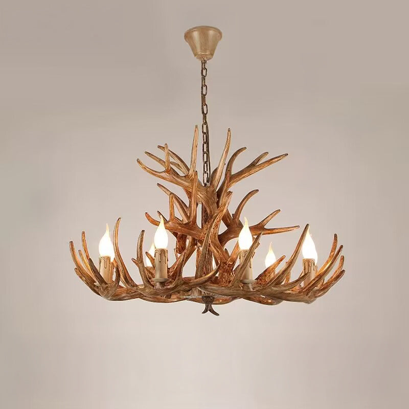 WOMO Resin Antler Chandelier-WM2991