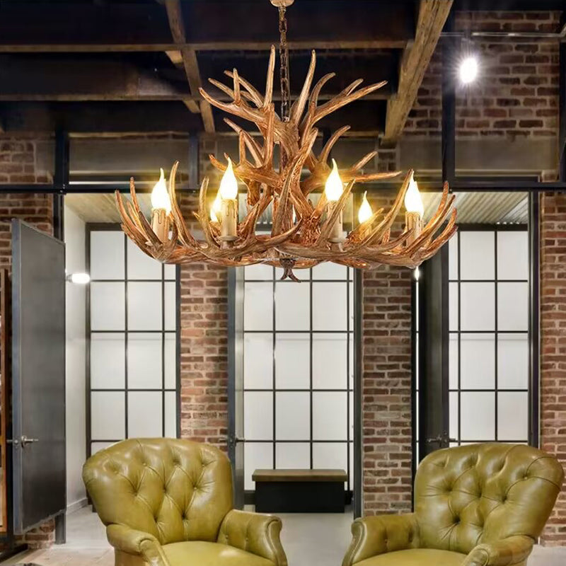 WOMO Resin Antler Chandelier-WM2991