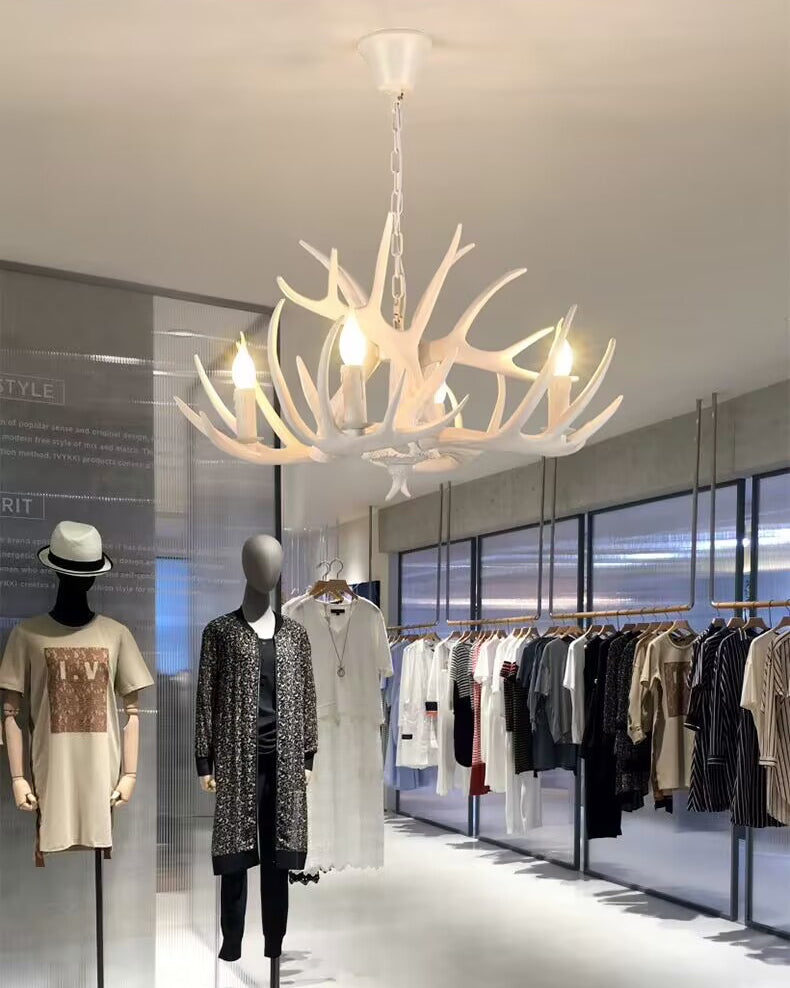 WOMO Resin Antler Chandelier-WM2991