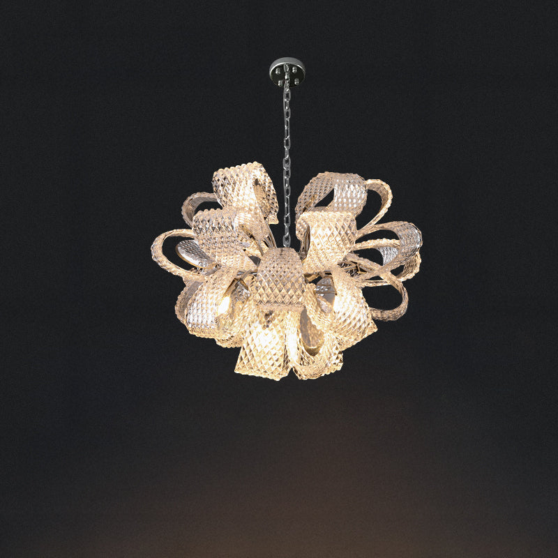 WOMO Luxury Glass Flower Chandelier-WM2995