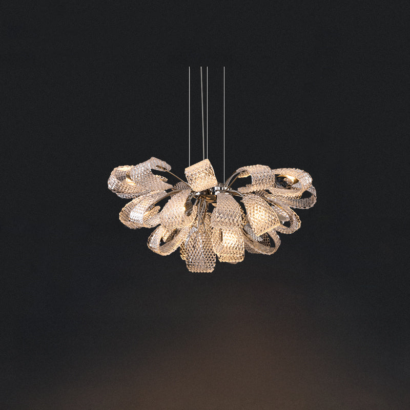 WOMO Luxury Glass Flower Chandelier-WM2995