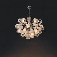 WOMO Luxury Glass Flower Chandelier-WM2995