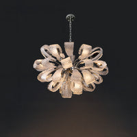 WOMO Luxury Glass Flower Chandelier-WM2995