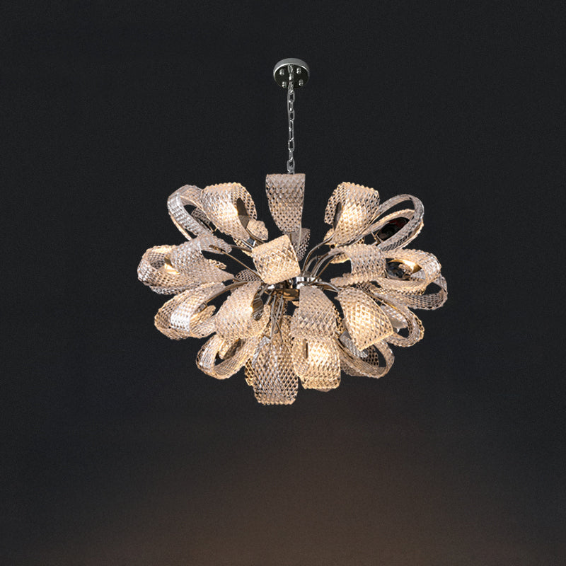WOMO Luxury Glass Flower Chandelier-WM2995
