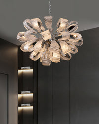 WOMO Luxury Glass Flower Chandelier-WM2995