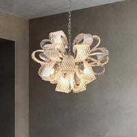 WOMO Luxury Glass Flower Chandelier-WM2995