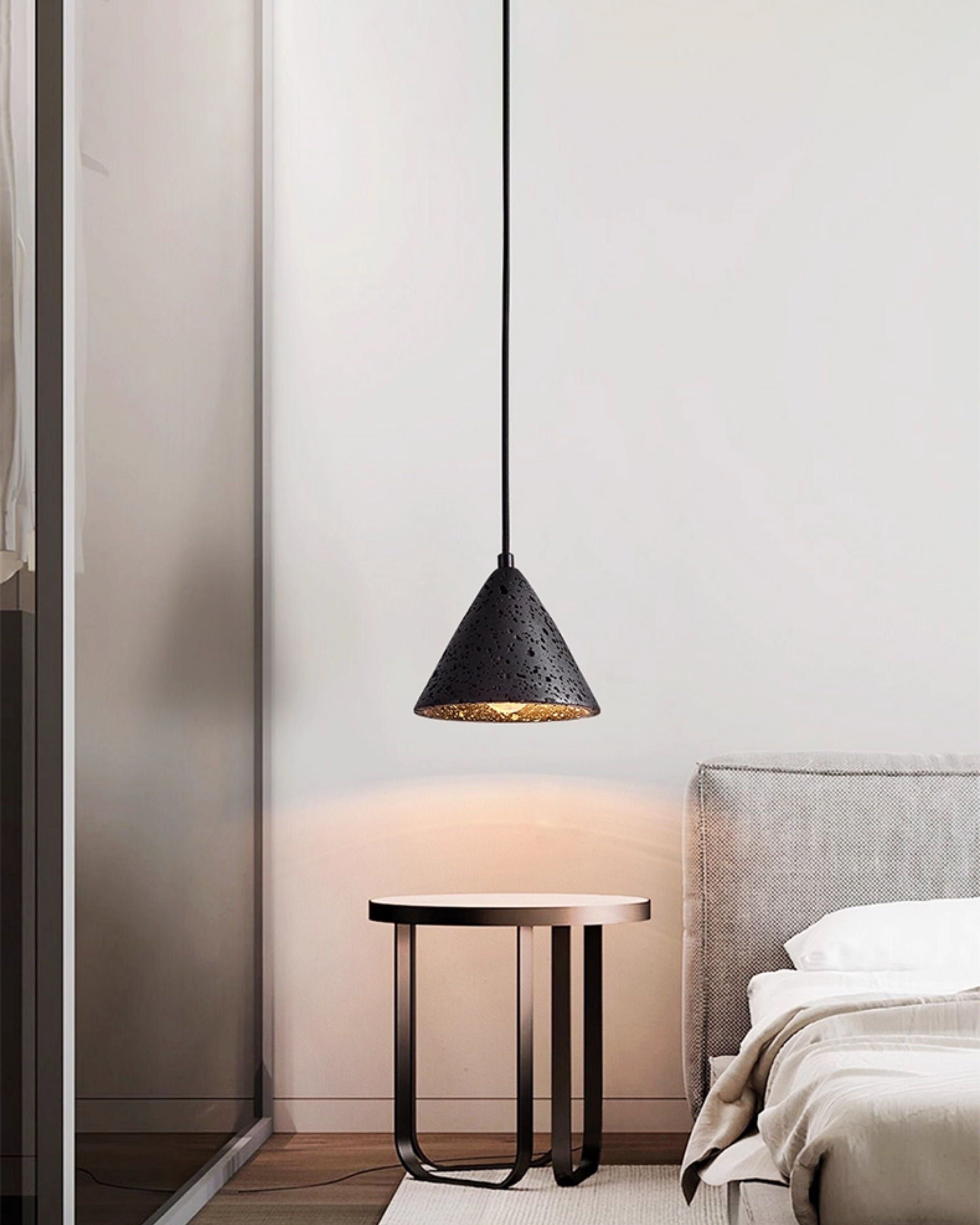 WOMO Black Honeycomb Pendant Light-WM2997