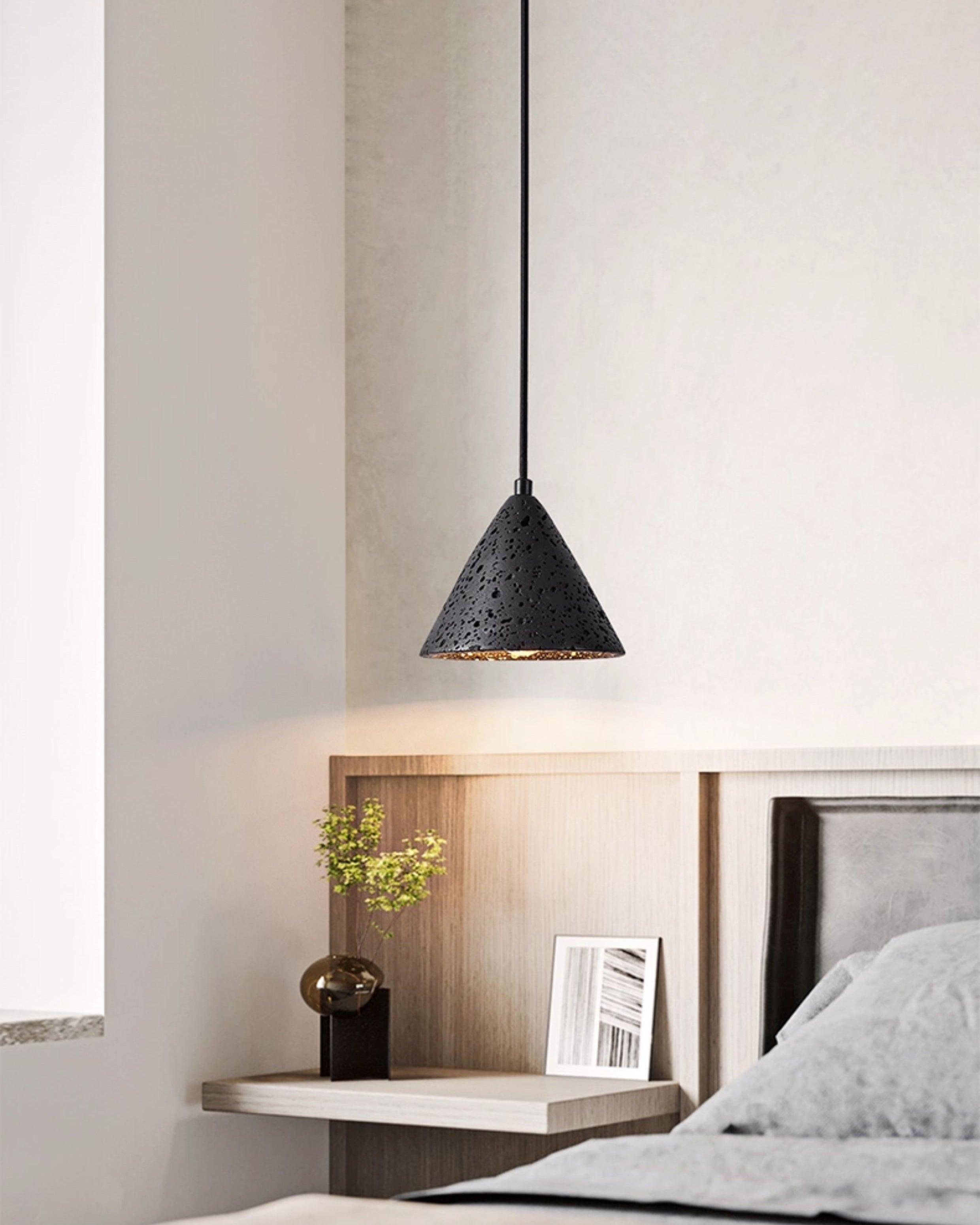 WOMO Black Honeycomb Pendant Light-WM2997