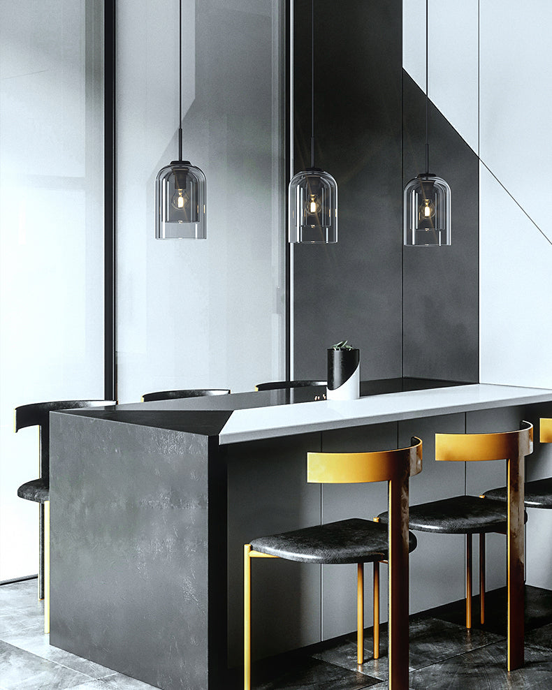 WOMO Dome Blown Glass Pendant Light-WM2999
