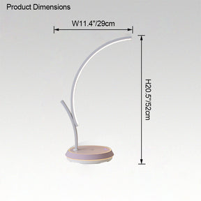 WOMO Dimmable Touch Arc Desk Lamp with Wireless Charger-WM8041