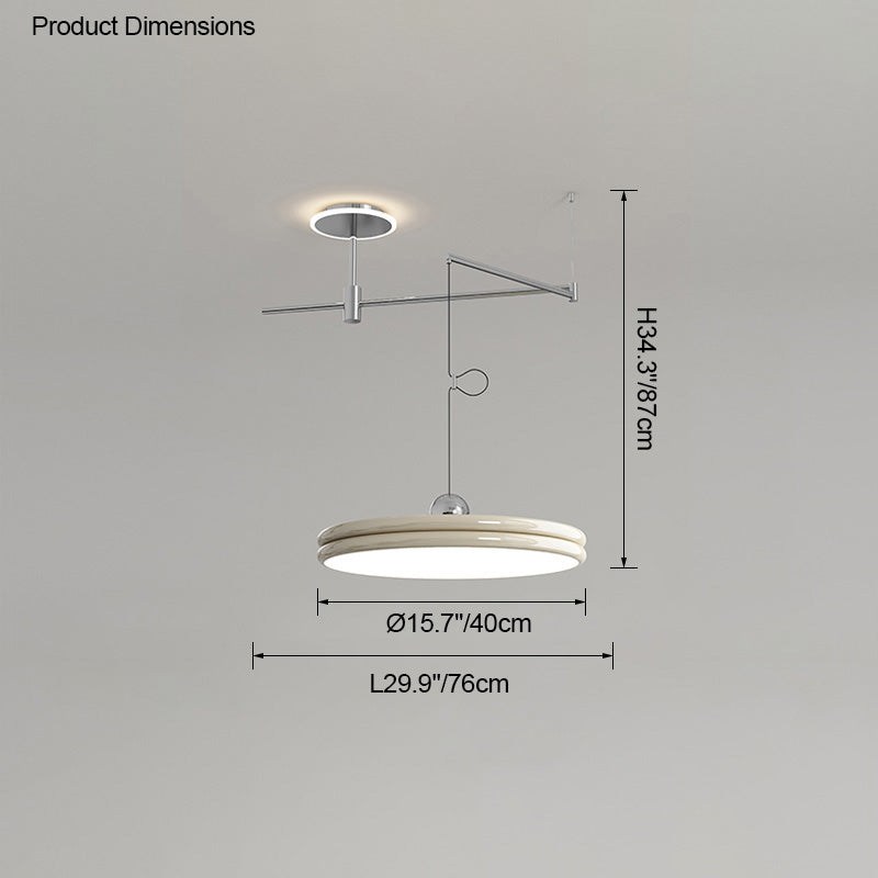 WOMO Disc Offset Pendant Light-WM2251